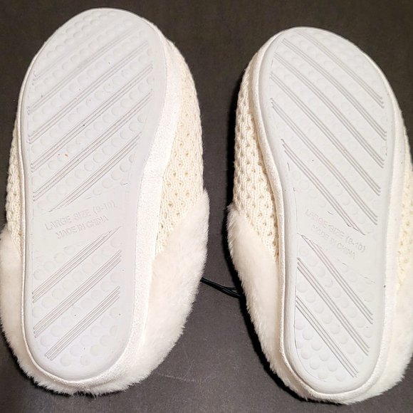 NEW George Ladies Slippers, Off-White, 9/10, L - Picture 11 of 11
